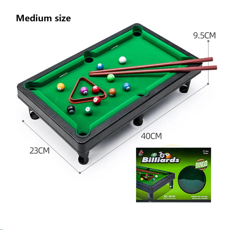Mini Pool Table Game Tabletop Desktop Billiards Game,Mini Tabletop Set Parent-Child Interactive Desktop Billiards
