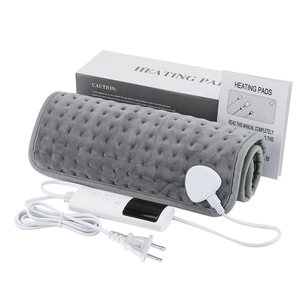 Electric Heating Pads for Back Neck Shoulder Relief Home Sofa Office Desktop Winter Warm Blanket Auto-Off Machine Washable Mat