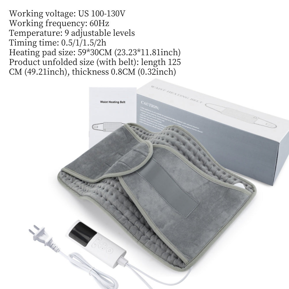 Electric Heating Pads for Back Neck Shoulder Relief Home Sofa Office Desktop Winter Warm Blanket Auto-Off Machine Washable Mat
