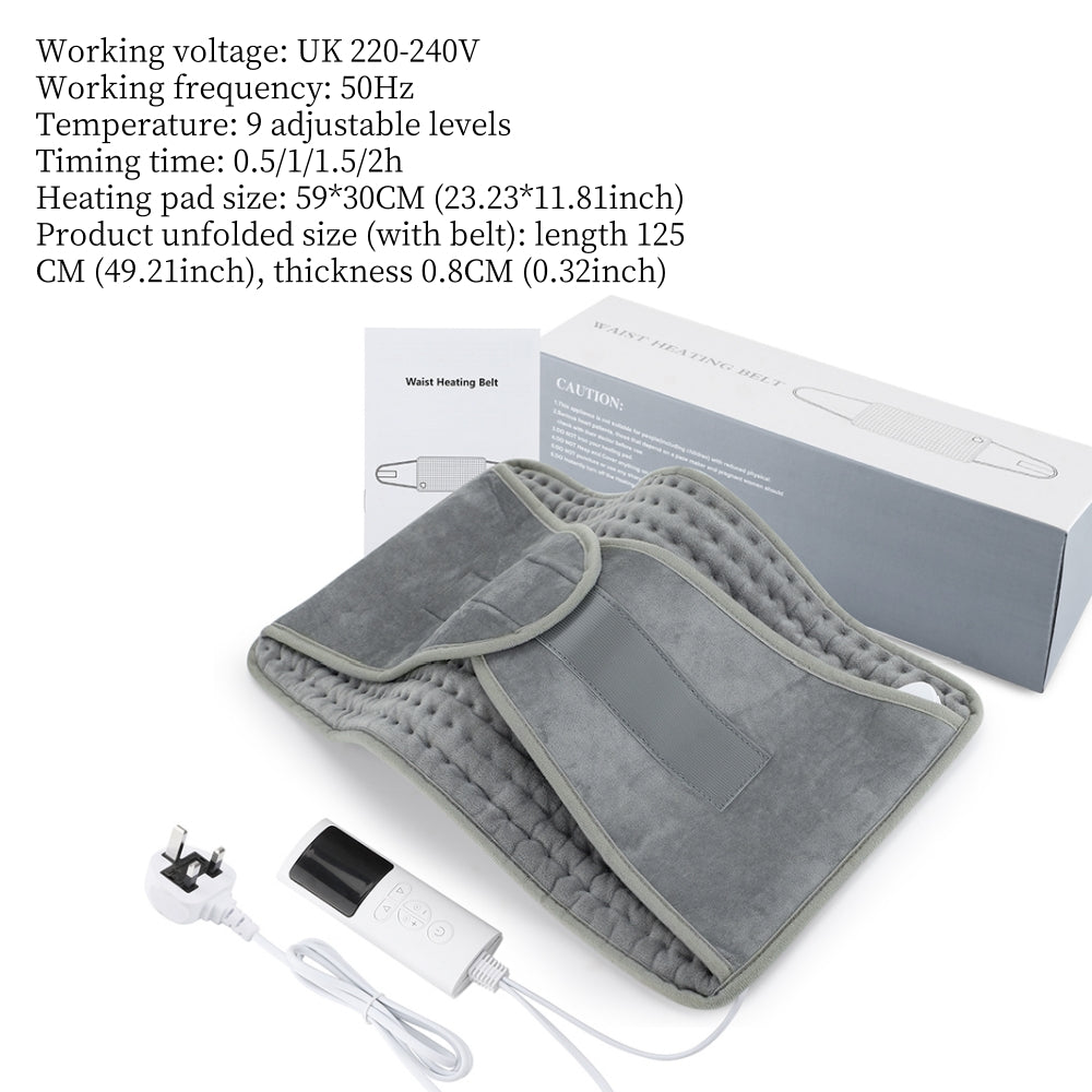 Electric Heating Pads for Back Neck Shoulder Relief Home Sofa Office Desktop Winter Warm Blanket Auto-Off Machine Washable Mat