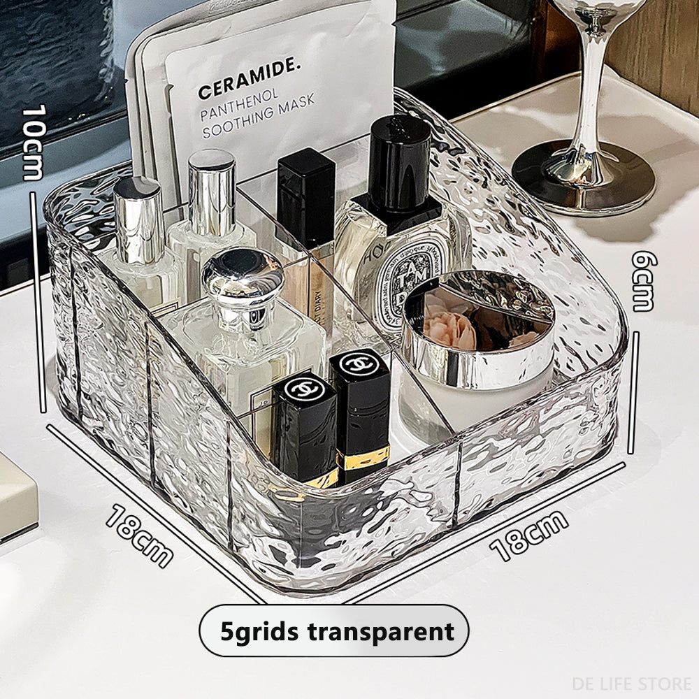 Cosmetic Organizer For Vanity Makeup Organizer Clear Acrylic Cosmetic Storage Box Perfume Holder Skincare Organiser For Lipstick