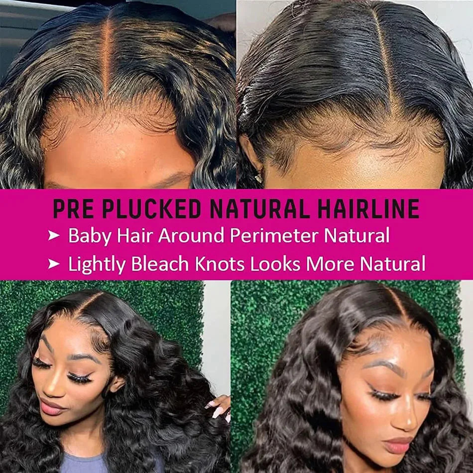 300 Density Loose Deep Wave 13x6 Hd Lace Front Human Hair Wig For Women Brazilian Curly Glueless Wigs On Clearance Sale 30 inch - Luvia