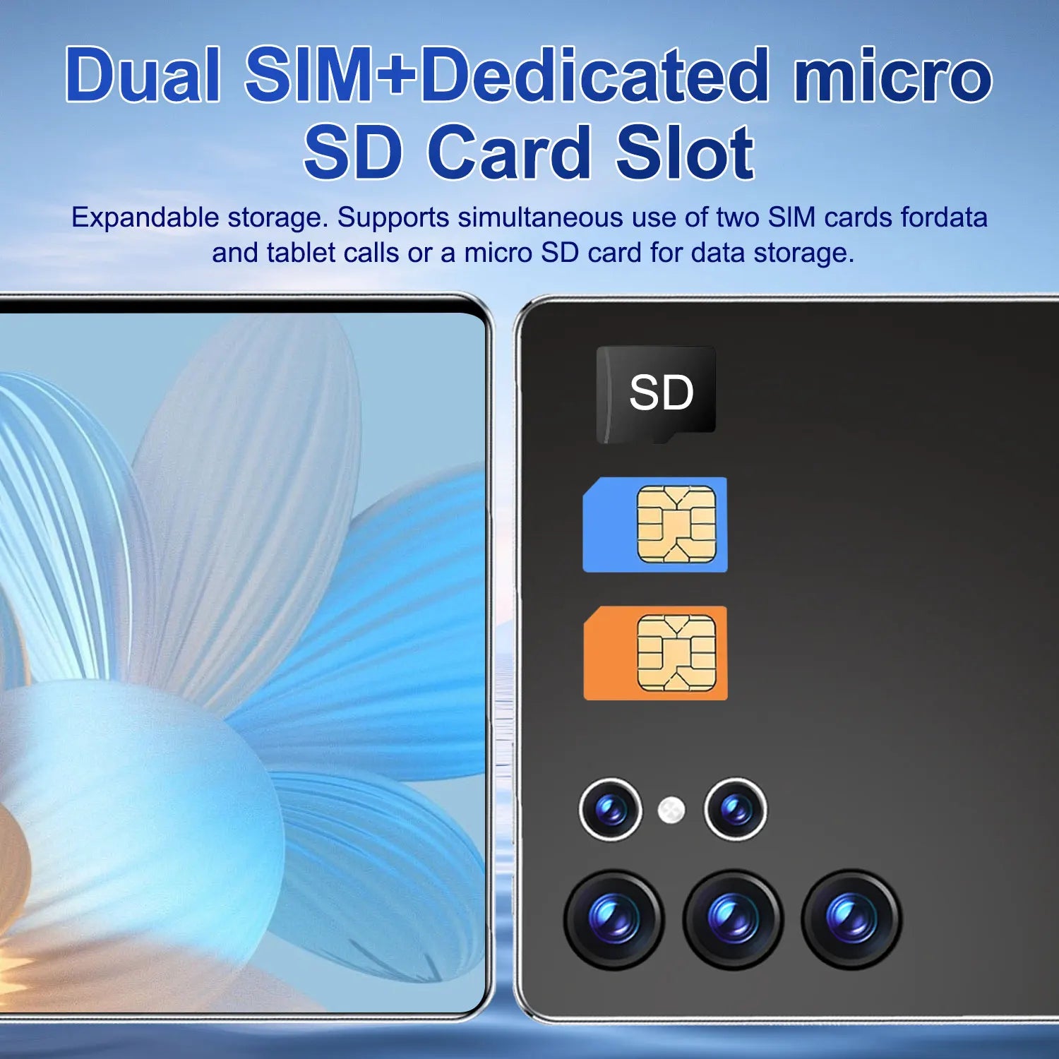 5G Big HD screen 10.36-inch Tablet Android 16GB RAM 1TB ROM 20000mAh Android 13.0 14 Core Tablet PC Type-C Dual Camera 16MP+32MP Dual SIM card Network WIFI Bluetooth GPS WPS Office Gifts