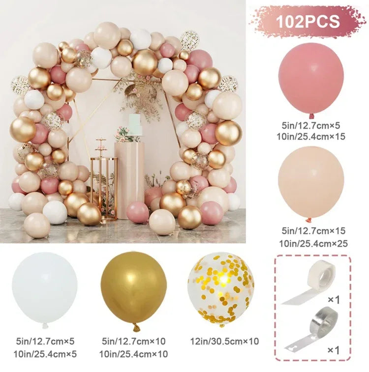 Balloon Garland Arch Kit Birthday Party Decoration Girl Birthday Foil Balloon Baby Shower Decor Globos Wedding Party Supplies - Luvia