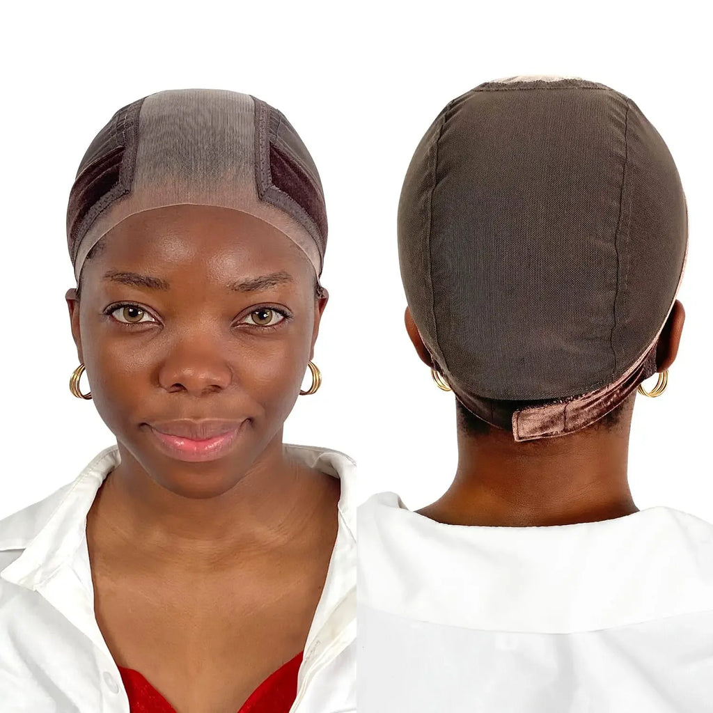 Wig Cap with Grip Band for Keeping Wigs in Place, More Full Cap-wide Transparent Lace for Lace Front Wigs - Luvia