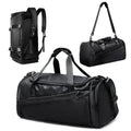 Sports Gym Bag Travel Duffel Bag with Wet Pocket & Shoes Compartment for Men Women Waterproof Large Weekender Overnight Backpack - Luvia