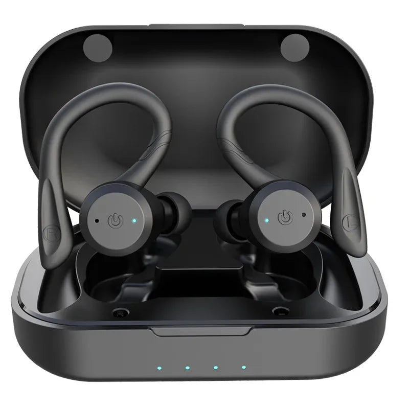 20 Hours Play time Swimming Waterproof Bluetooth Earphone Dual Wear Style Sport Wireless Headset TWS Ipx7 Earbuds Stereo - Luvia