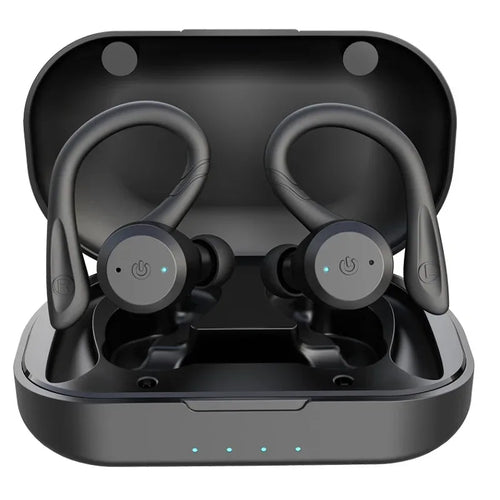 20 Hours Play time Swimming Waterproof Bluetooth Earphone Dual Wear Style Sport Wireless Headset TWS Ipx7 Earbuds Stereo - Luvia