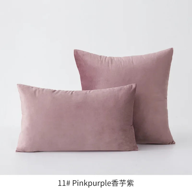 Super Soft Cushion Cover Velvet Pillow Cover For Sofa Living Room Housse De Coussin 30x50cm Decorative Pillows Nordic Decoration - Luvia