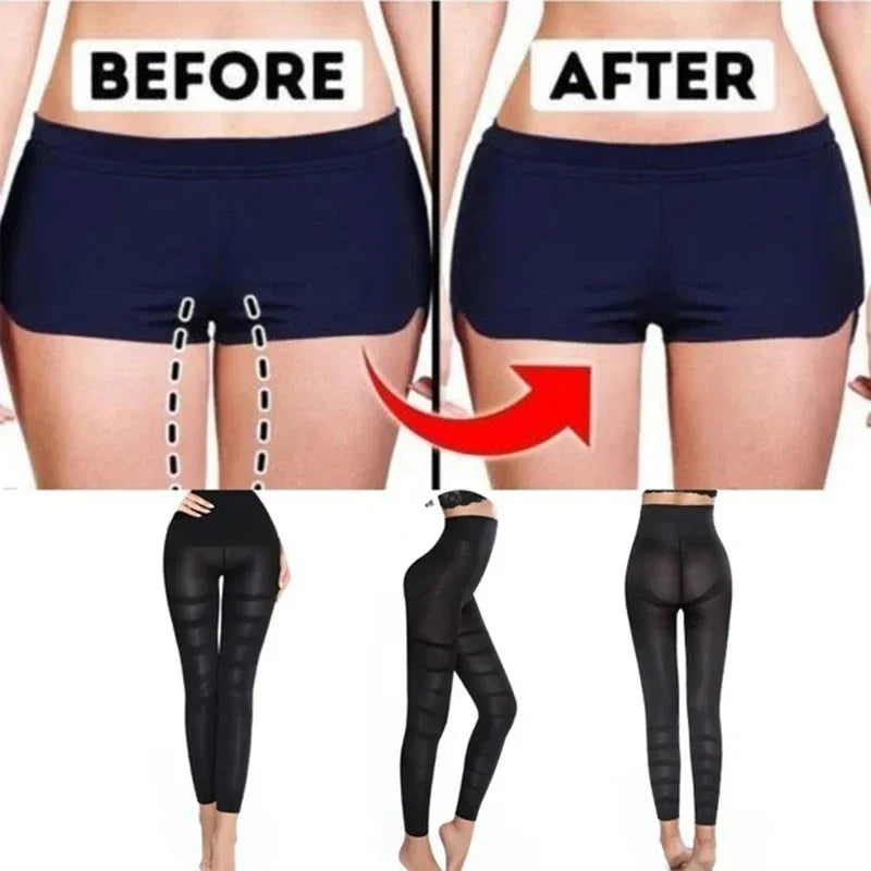 High Waist Leggings Women Sculpting Sleep Leg Legging Tummy Control Skinny Panties Slimming Leggings Thigh Slimmer Pants - Luvia