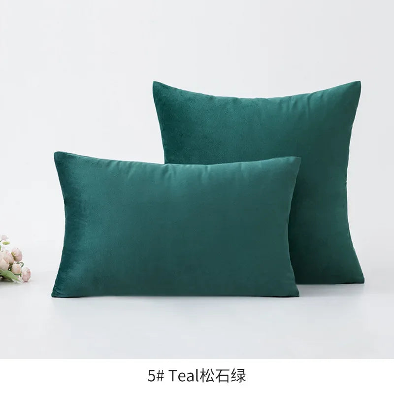 Super Soft Cushion Cover Velvet Pillow Cover For Sofa Living Room Housse De Coussin 30x50cm Decorative Pillows Nordic Decoration - Luvia