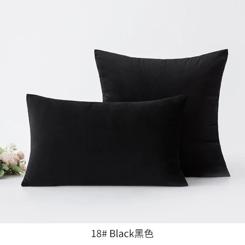 Super Soft Cushion Cover Velvet Pillow Cover For Sofa Living Room Housse De Coussin 30x50cm Decorative Pillows Nordic Decoration - Luvia