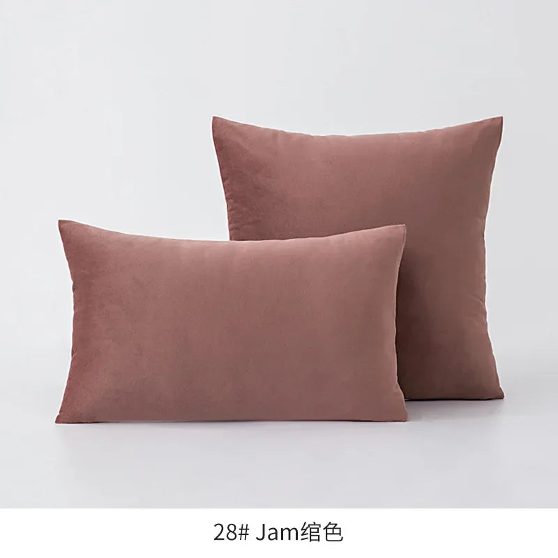 Super Soft Cushion Cover Velvet Pillow Cover For Sofa Living Room Housse De Coussin 30x50cm Decorative Pillows Nordic Decoration - Luvia