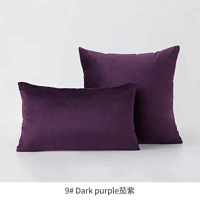 Super Soft Cushion Cover Velvet Pillow Cover For Sofa Living Room Housse De Coussin 30x50cm Decorative Pillows Nordic Decoration - Luvia