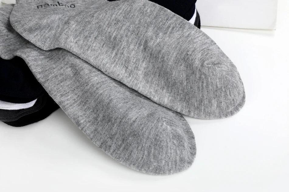 10 Pairs / Pack Men's Bamboo Fiber Socks Short High Quality New Casual Breatheable Anti-Bacterial Man Ankle Socks Men - Luvia