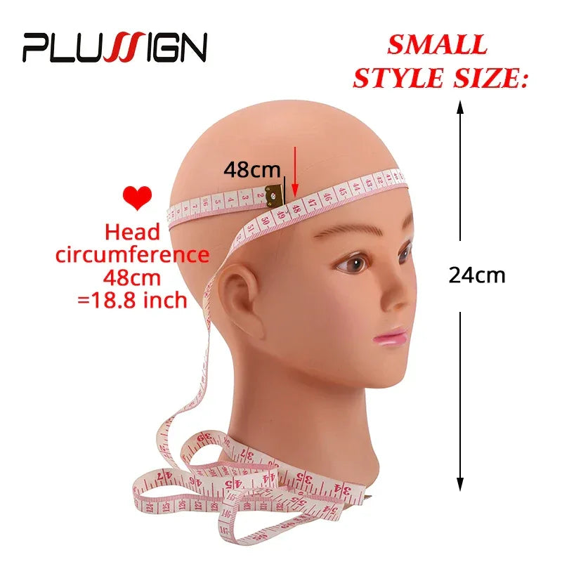 Bald Mannequin Head With Clamp Female Mannequin Head For Wig Making Hat Display Cosmetology Manikin Head For Makeup Practice - Luvia
