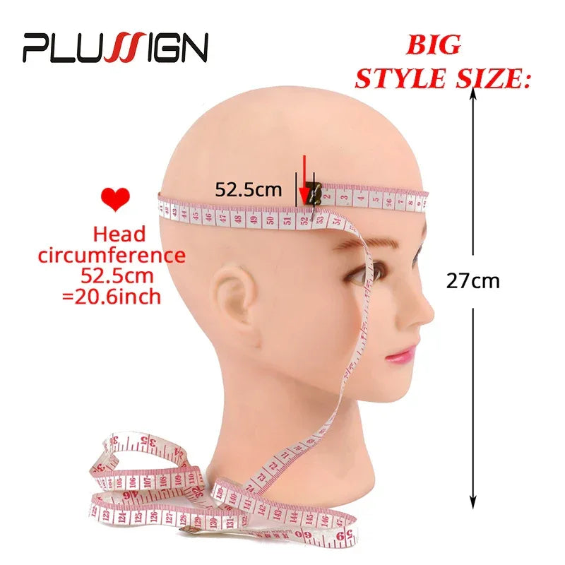 Bald Mannequin Head With Clamp Female Mannequin Head For Wig Making Hat Display Cosmetology Manikin Head For Makeup Practice - Luvia