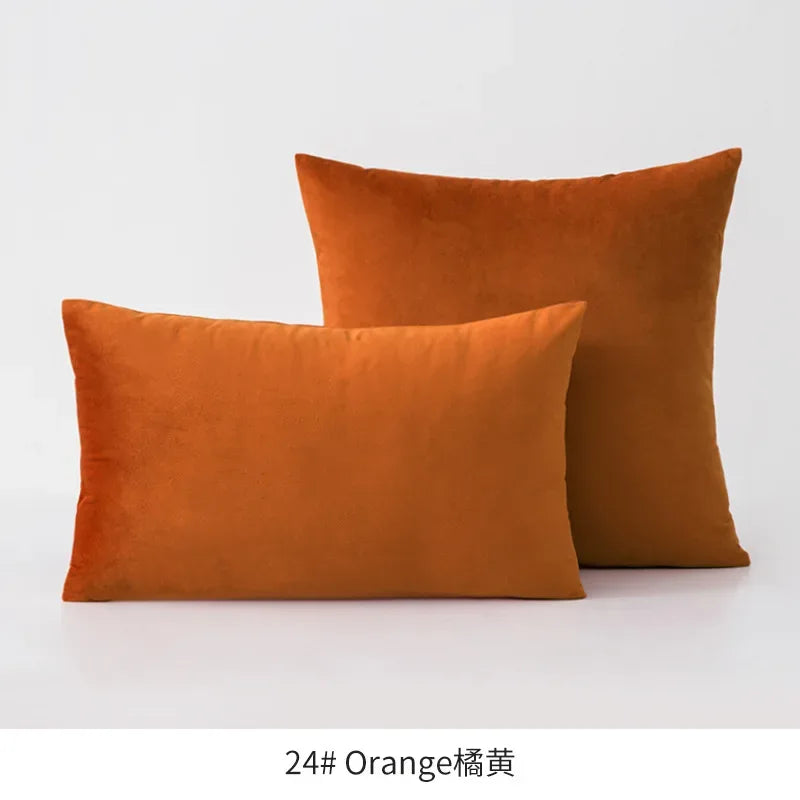 Super Soft Cushion Cover Velvet Pillow Cover For Sofa Living Room Housse De Coussin 30x50cm Decorative Pillows Nordic Decoration - Luvia