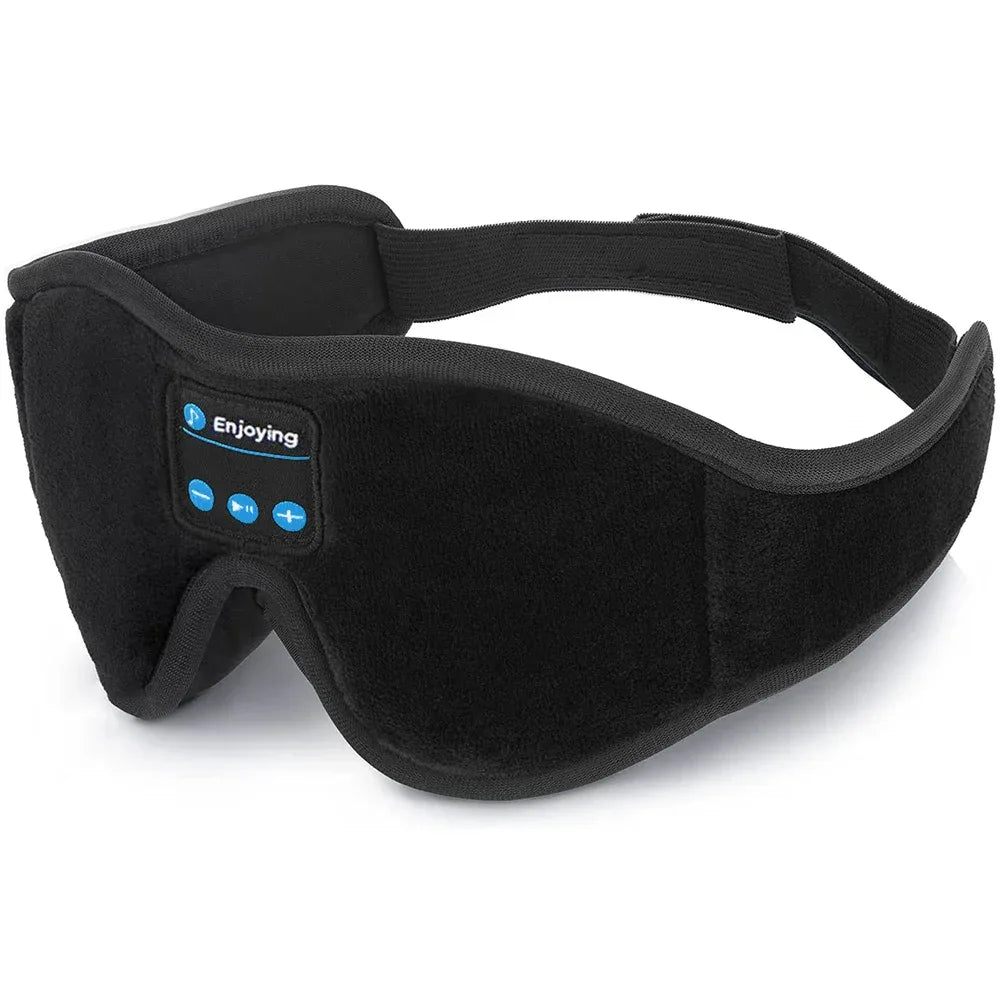 Mask For Sleep Headphones Bluetooth 3D Eye Mask Music Play Sleeping Headphones with Built-in HD Speaker - Luvia