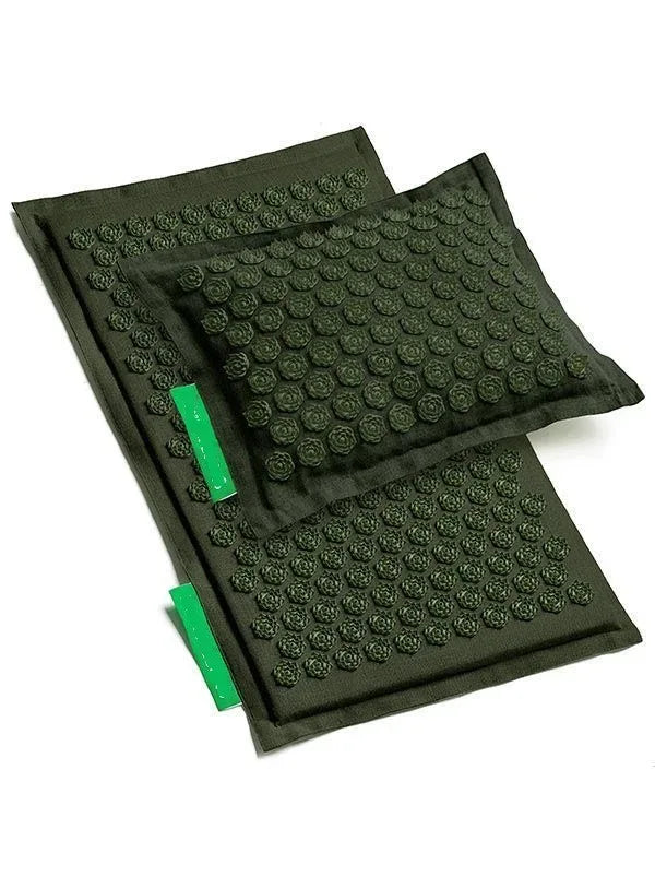 Lotus Spike Acupressure Mat Cushion Nature Linen Coconut Palm Back Neck Foot Massage Indoor Home Fitness Pillow Gym Mat Home - Luvia