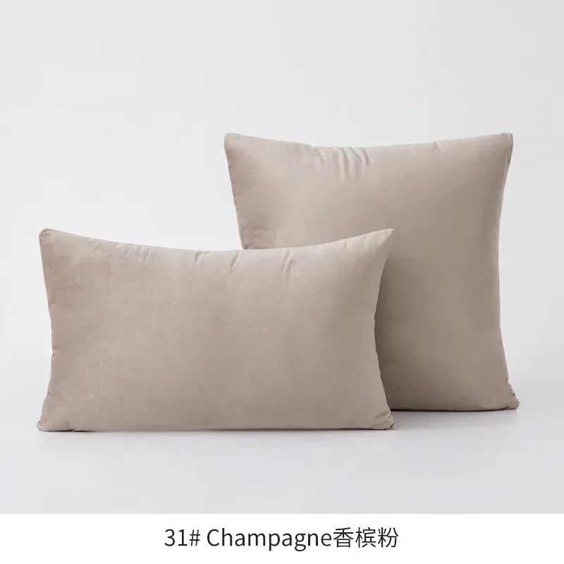 Super Soft Cushion Cover Velvet Pillow Cover For Sofa Living Room Housse De Coussin 30x50cm Decorative Pillows Nordic Decoration - Luvia