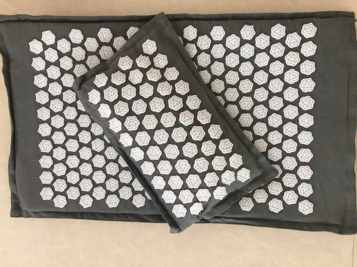 Lotus Spike Acupressure Mat Cushion Nature Linen Coconut Palm Back Neck Foot Massage Indoor Home Fitness Pillow Gym Mat Home - Luvia