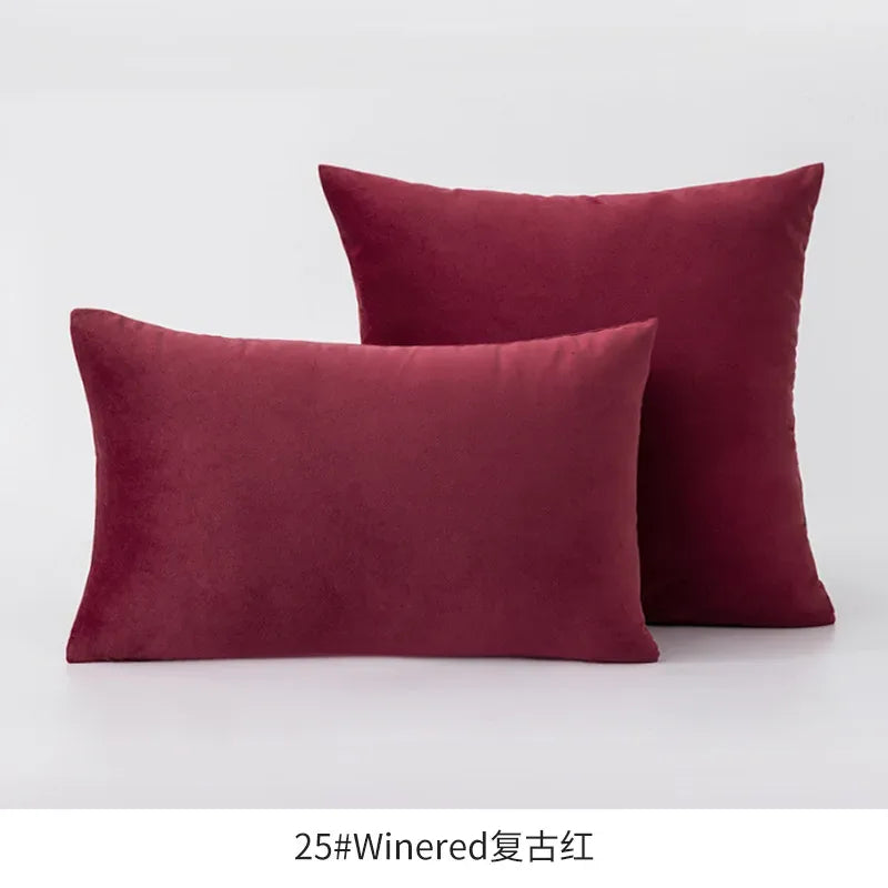 Super Soft Cushion Cover Velvet Pillow Cover For Sofa Living Room Housse De Coussin 30x50cm Decorative Pillows Nordic Decoration - Luvia