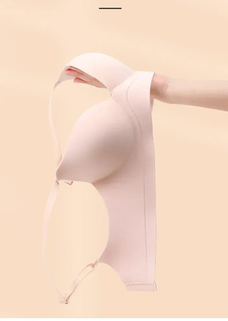 Seamless Bra for Women Gathered Lingerie Solid Small Breast Wireless Push Up Bra Thickened Comfortable Lingerie Lenceria - Luvia