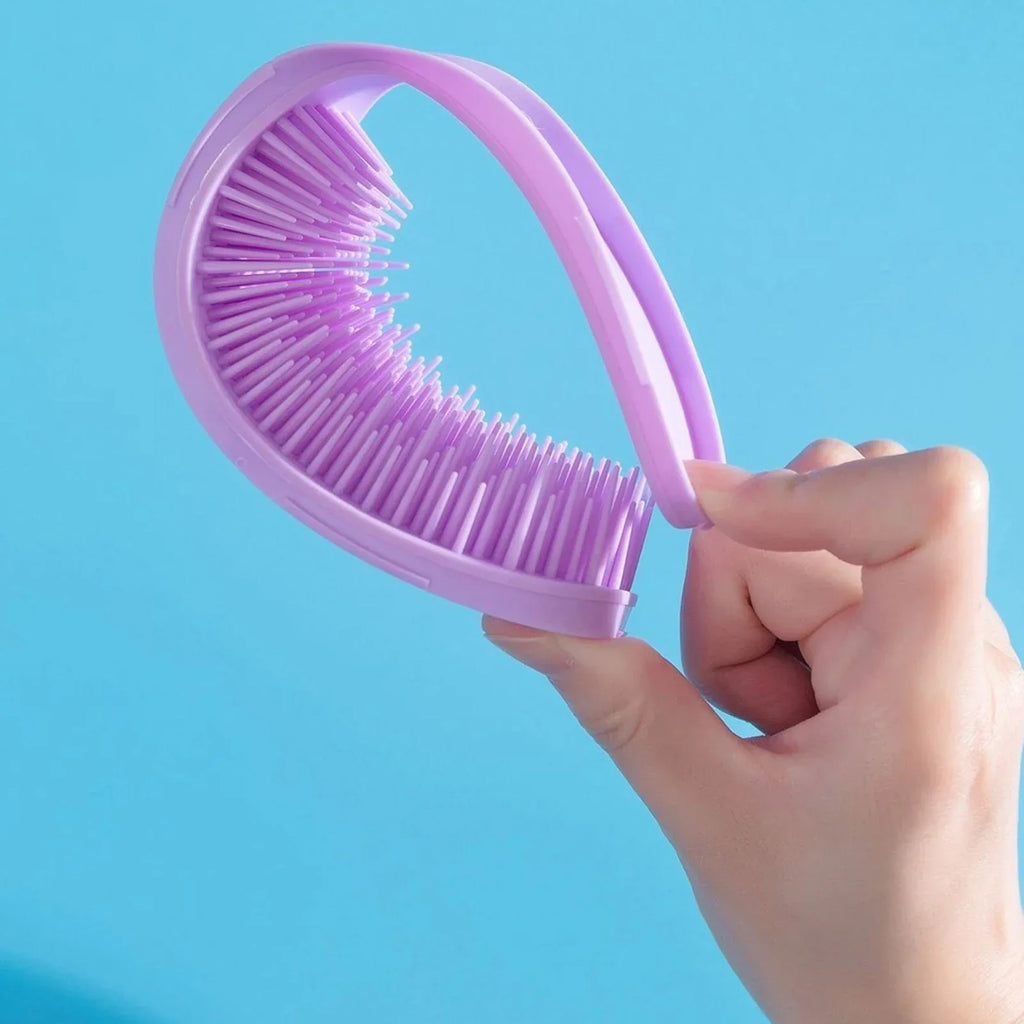 Detangler Hair Brush No Pulling or Split Ends Ultra-Soft Detangler Brush for Thick Curly Hair - Luvia