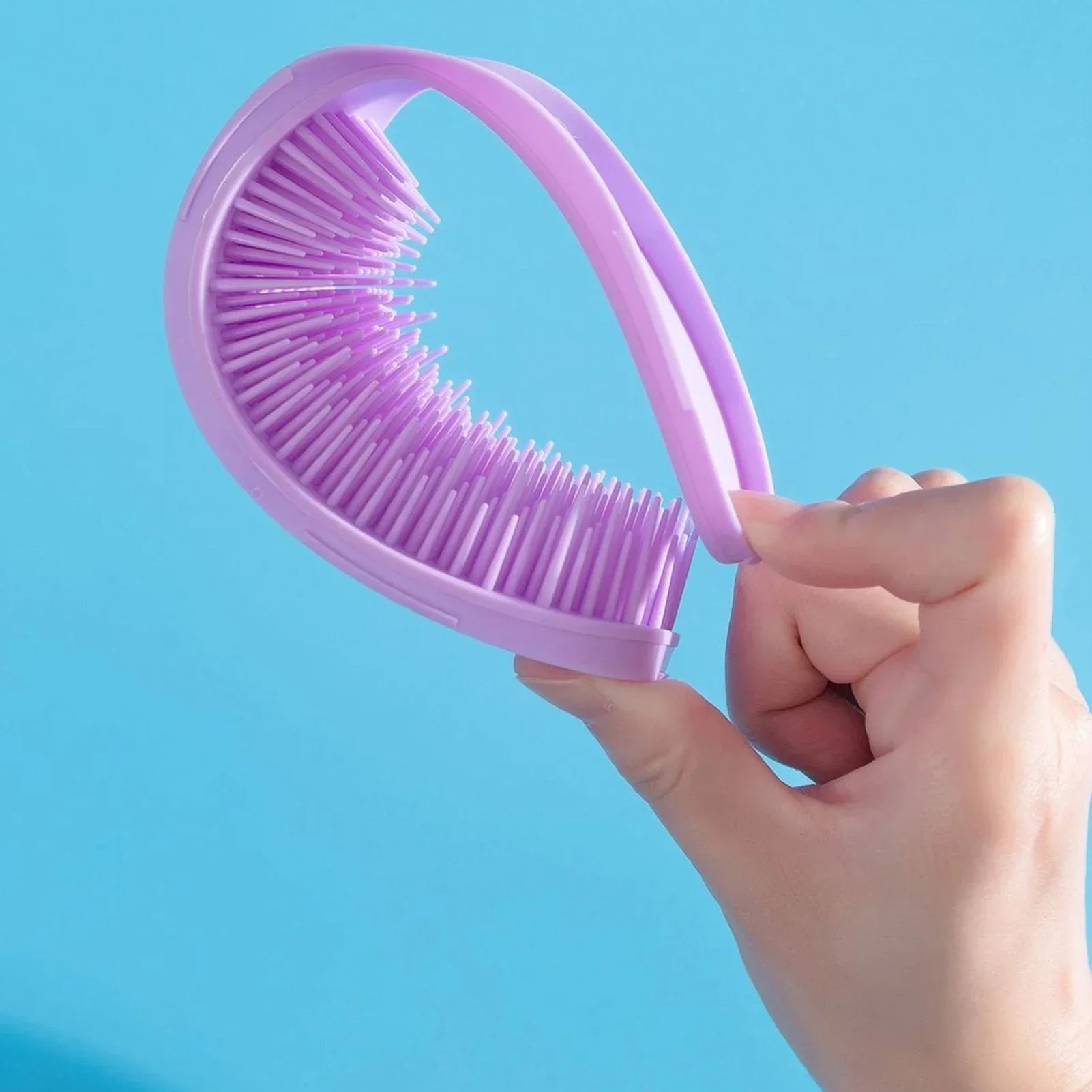 Detangler Hair Brush No Pulling or Split Ends Ultra-Soft Detangler Brush for Thick Curly Hair - Luvia