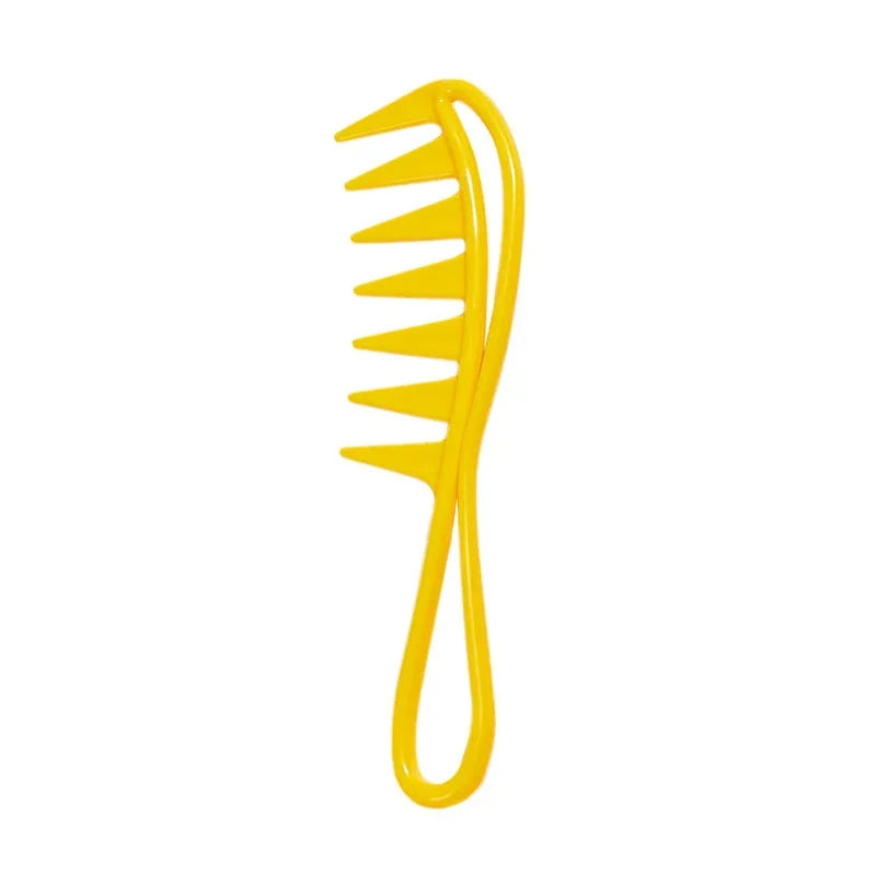Big Wide Teeth Oil Head Texture Comb Antistatic Hair Styling Zoning Comb Detangling Hair Comb Salon Hairdressing Tool Men Woman - Luvia