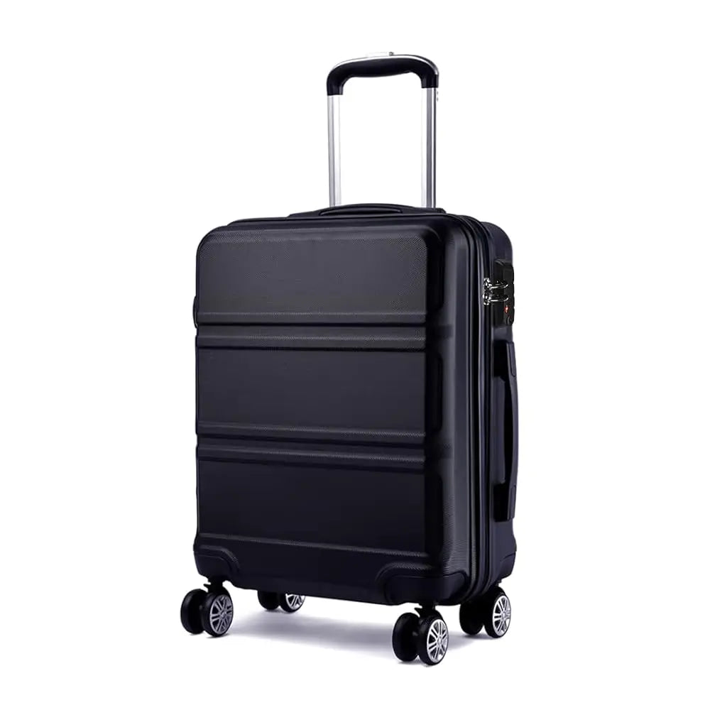 KONO TSA Lock, suitcase (M/L/XL) TONO Hard Case, Lightweight ABS Trolleys with Twin wheels