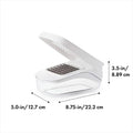 Vegetable Chopper with Storage Container Onion Fruit Dicer Chopper Easy Pour Opening Stainless Steel Blades Kitchen Accessories - Luvia