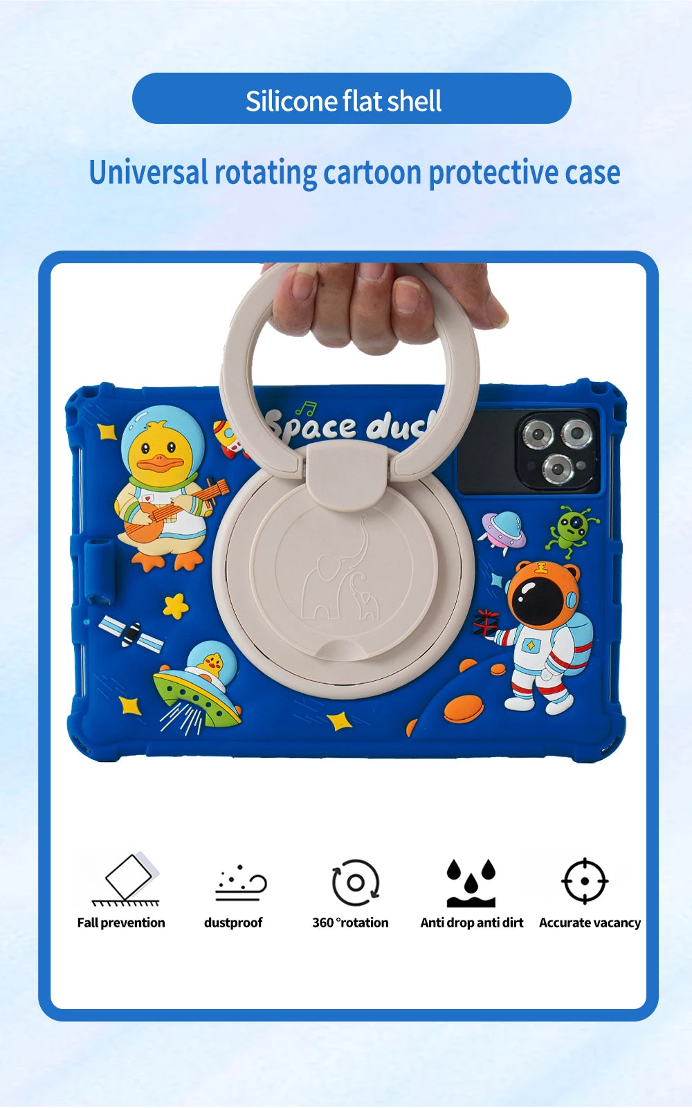 10.1-inch Kids Tablet Android 13 64GB Bluetooth WIFI support Youtube IPS 1280X800 screen Dual SIM Card 5000mAh with Case