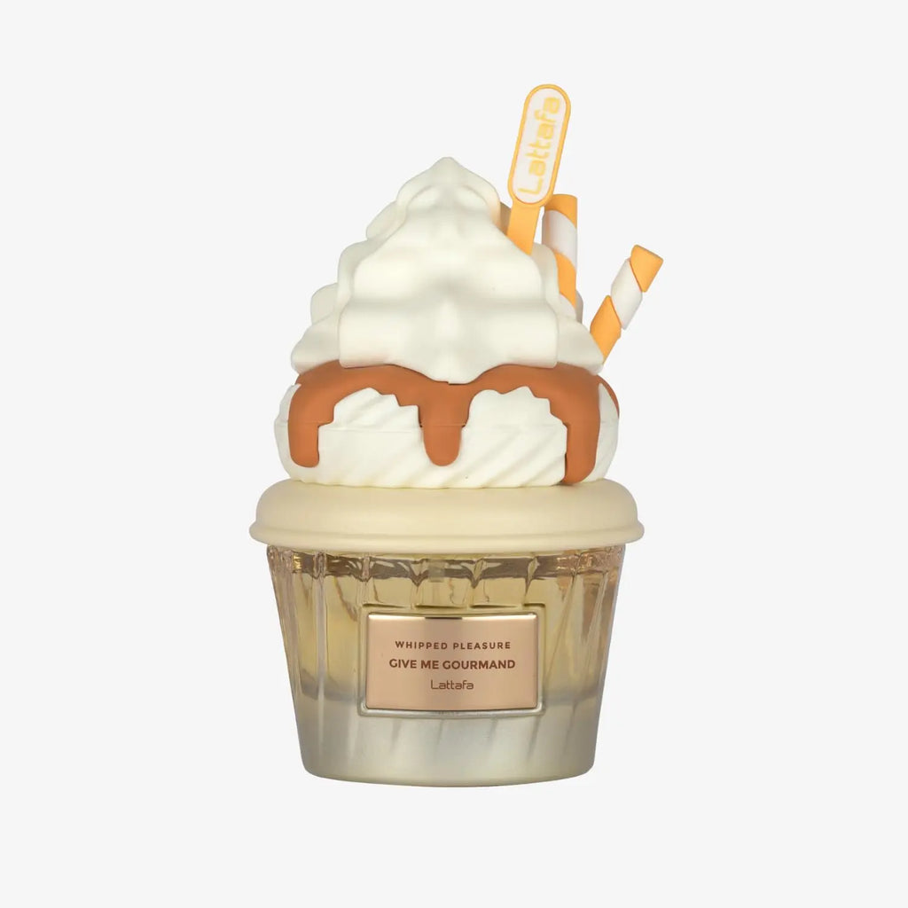 Lattafa Whipped Pleasure Eau de Parfum, Give Me Gourmand Collection, Spray Form, 75ml, Whipped Cream, Caramel & Vanilla Scent, L