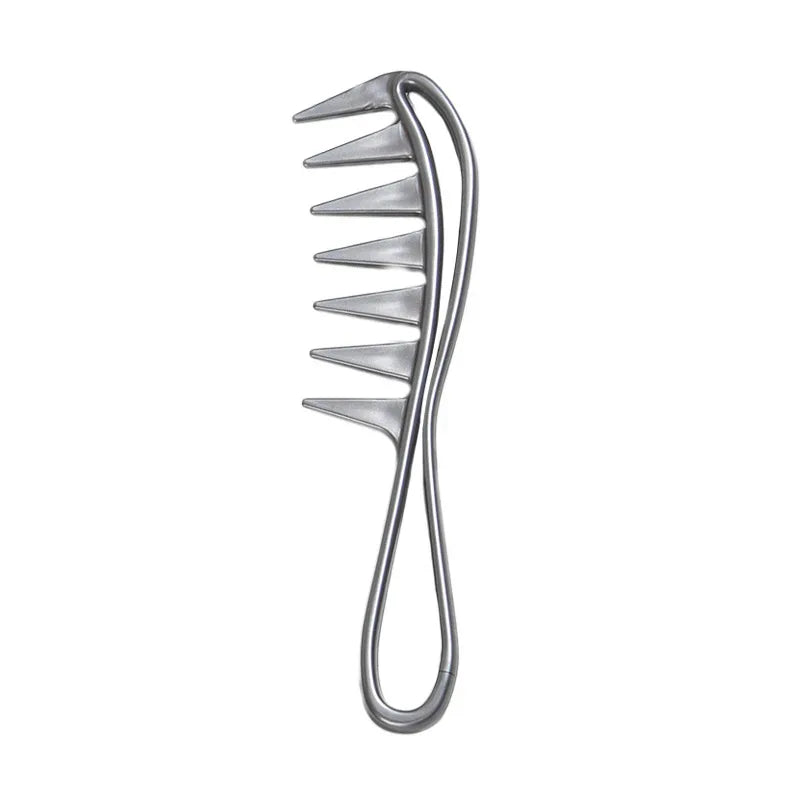Big Wide Teeth Oil Head Texture Comb Antistatic Hair Styling Zoning Comb Detangling Hair Comb Salon Hairdressing Tool Men Woman - Luvia