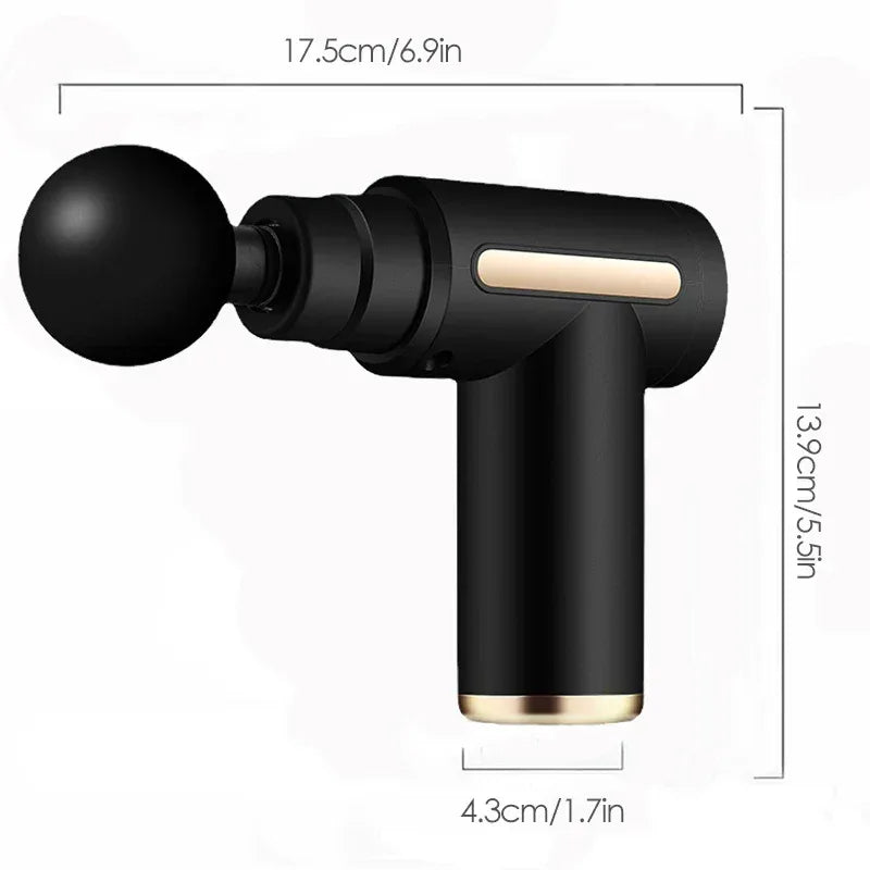 30 Level Massage Gun Fascia Deep Muscle Relax Body Neck Massager Electric Fitness Equipment Noise Reduction Male Female - Luvia