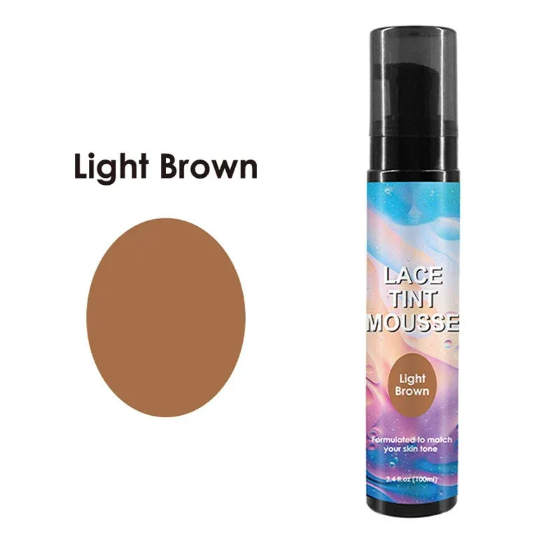 Nunify Lace Tint Spray For Wigs Waterproof Wig Tint Mousse For Natural Wig 100Ml Tinted Lace Spray 1Pcs Wig Installation Tools - Luvia