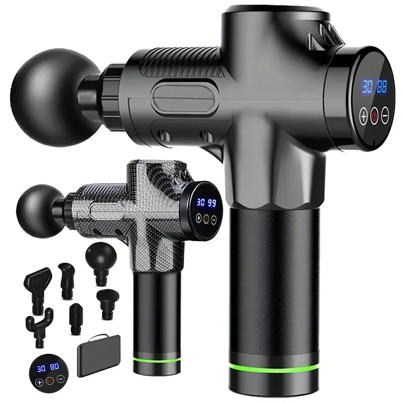 30 Level Massage Gun Fascia Deep Muscle Relax Body Neck Massager Electric Fitness Equipment Noise Reduction Male Female - Luvia