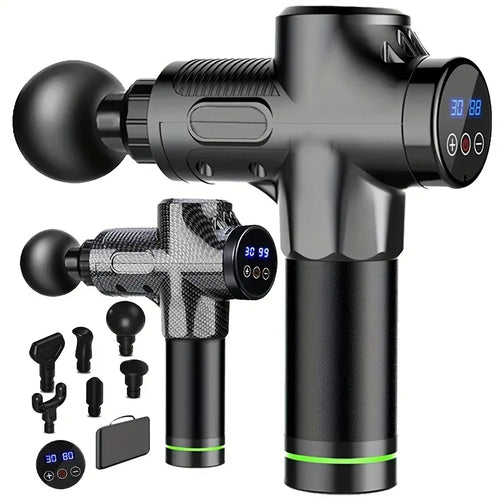 30 Level Massage Gun Fascia Deep Muscle Relax Body Neck Massager Electric Fitness Equipment Noise Reduction Male Female - Luvia