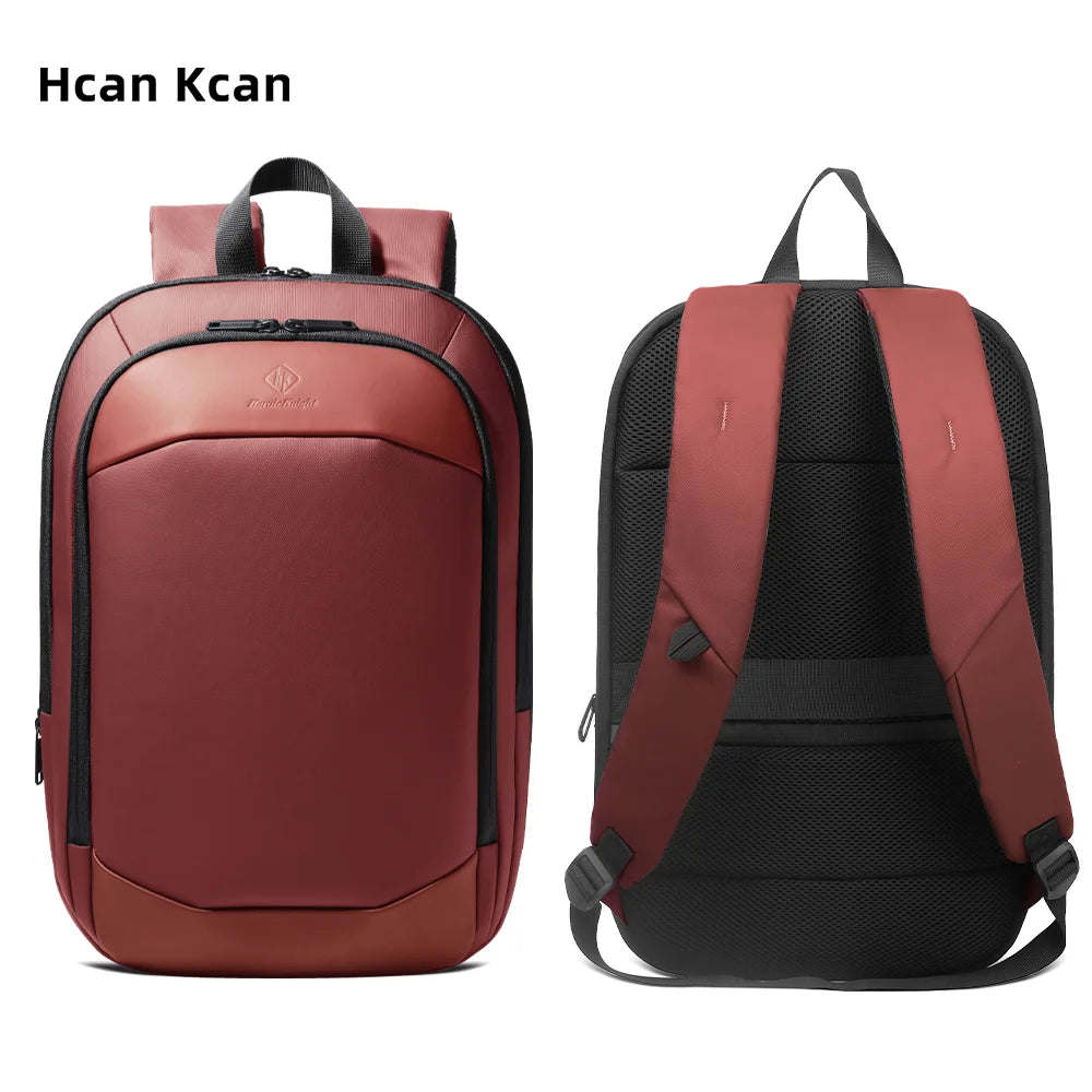 HcanKcan Fashion Men's Backpack Lightweight Expandable Backpack for Men 17.3 Inch Laptop Travel Daypack with USB Port School Bag