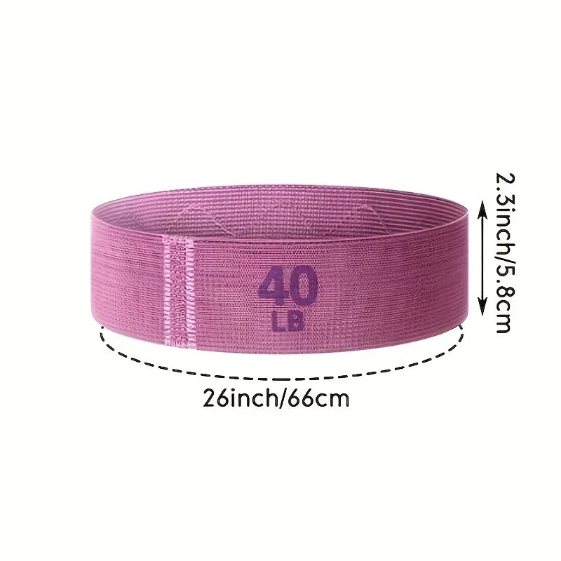 3pcs Resistance Bands Set Adjustable Fabric Loop Bands For Legs Hips Workouts Yoga Pilates Butt Toning Home Fitness Unisex - Luvia