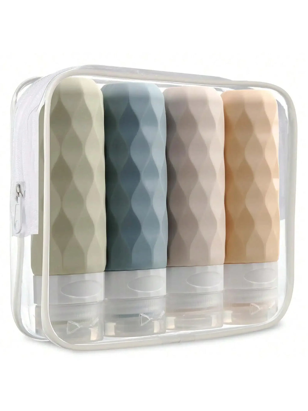 4 Pack SiliconeTravel Bottles for Toiletries, Tsa Approved 3oz Portable Travel Bottles, BPA Free Leak Proof Squeezable Travel Si - Luvia