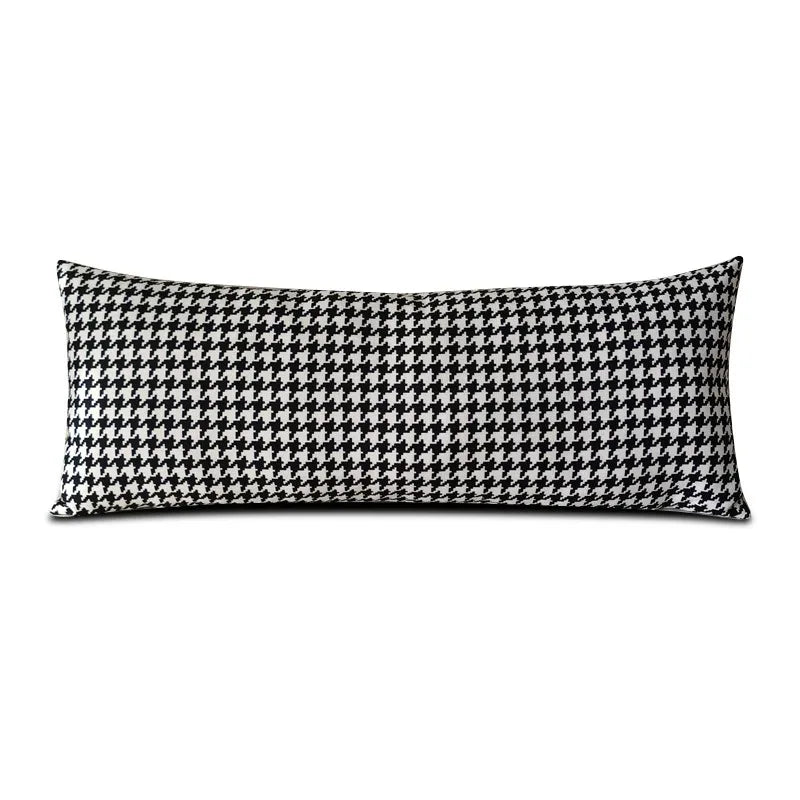 Rectangular Decorative Throw Pillow Cover 30*70cm/35*90cm Solid Color Velvet Waist Pillowcase Bedside Cushion Cover of Bedroom - Luvia