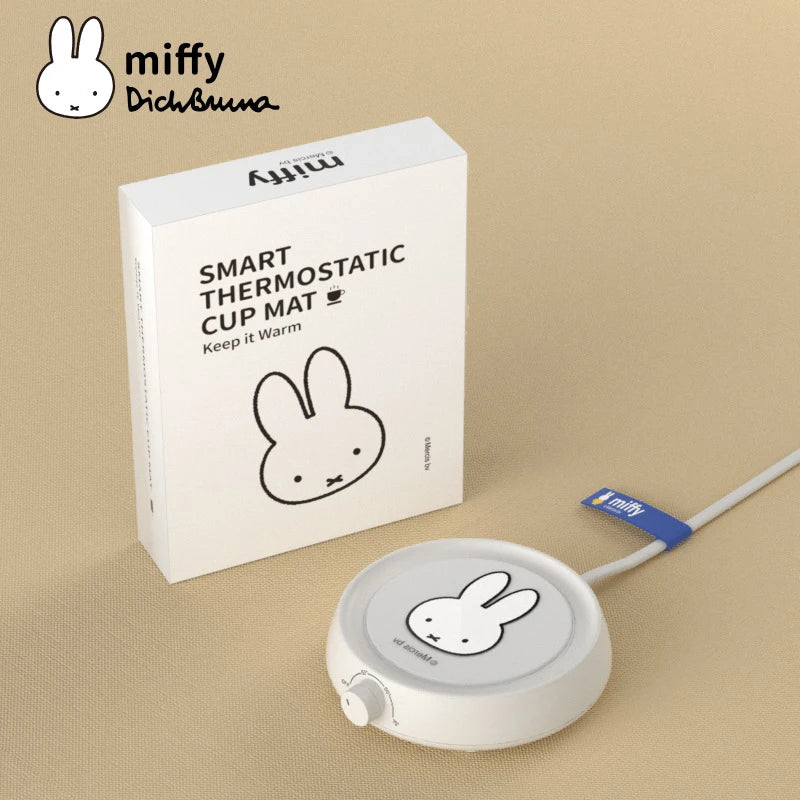 Miffy Cup Heater Coffee Mug Warmer Timer Heating Coaster Smart Thermostatic Heating Pad Hot Plate Hot Milk Coffee Cup Warmer