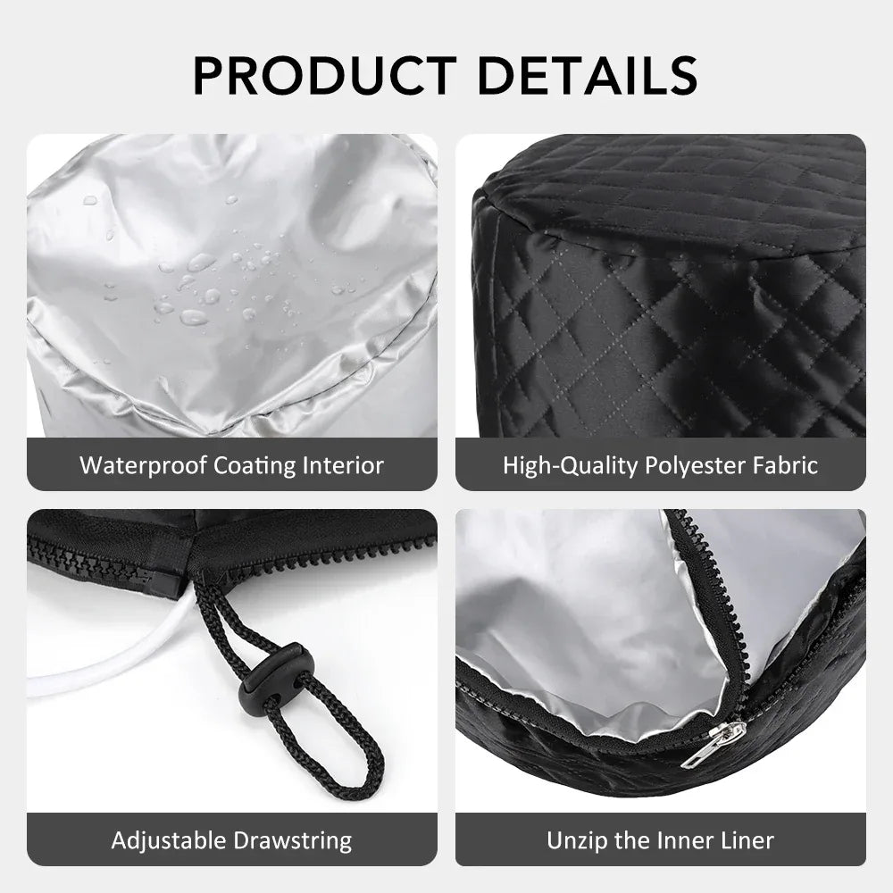 Electric Hair Steamer Cap Hair Heating Hat 3 Time Setting10-Level Heat Home Use Thermal for Deep Conditioning Hair Care SPA Cap - Luvia