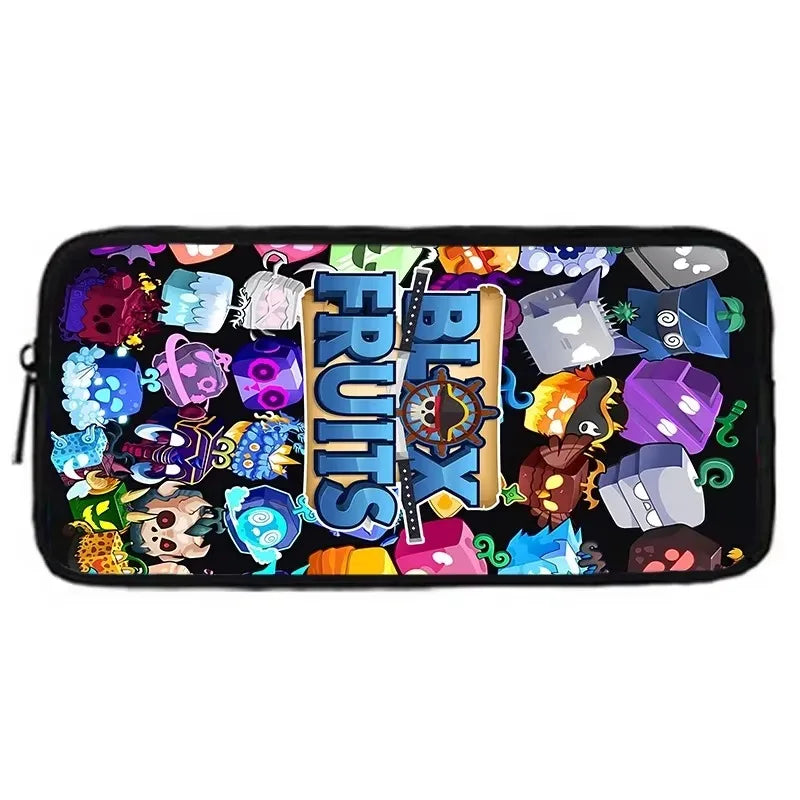 Child School Cartoon Blox Fruits Backpack With Shoulder Bag Pencil Bags School Bags for Boys Girls Best Gift