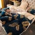 New Super Thick Winter Warm Blanket for Bed Artificial Lamb Cashmere Weighted Blankets Soft Comfortable Warmth Quilt Comforter - Luvia