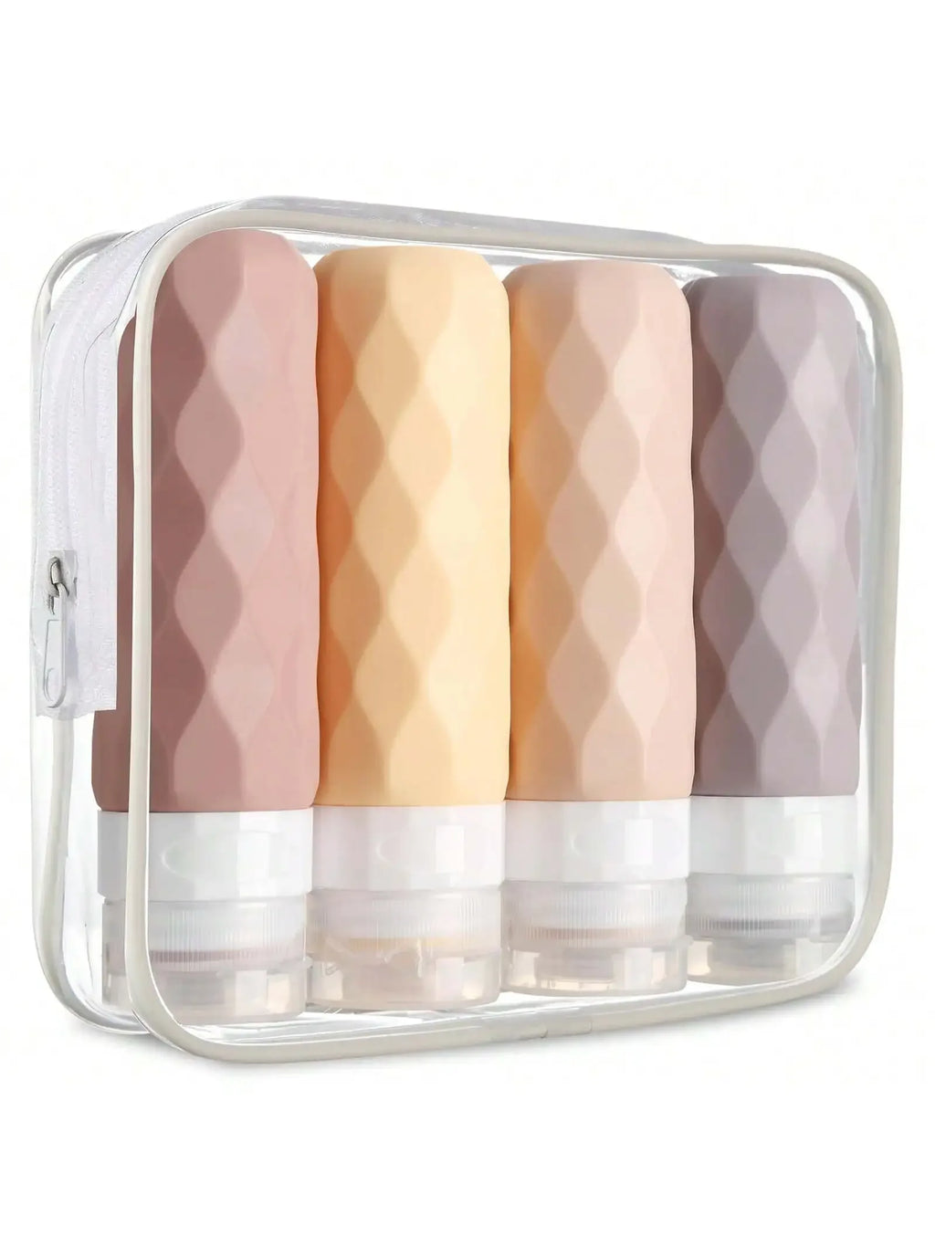 4 Pack SiliconeTravel Bottles for Toiletries, Tsa Approved 3oz Portable Travel Bottles, BPA Free Leak Proof Squeezable Travel Si - Luvia