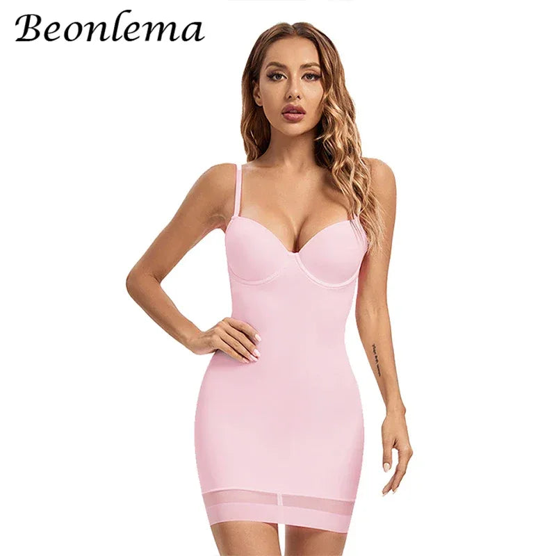 Bodysuit Women Shapewear Body Shaper With Cup Compression Bodies Belly Sheath Waist Trainer Reductive Slimming Underwear - Luvia